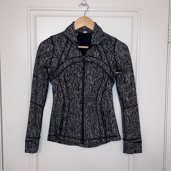 lululemon athletica Jackets & Blazers - Lululemon Define Jacket 🖤 Heathered Black & White | Sculpting Fit Size 4 (Small)